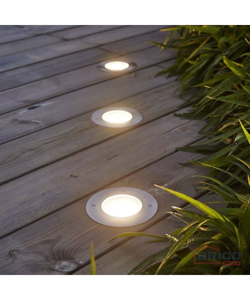 Lumières rondes d'extérieur à LED enterrées IP65 étanches dans le